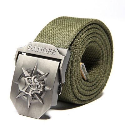 Pasek wojskowy taktyczny Danger Skull