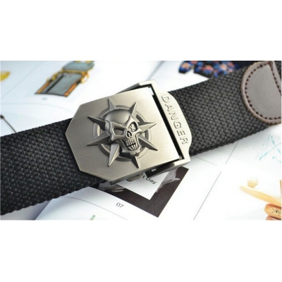 Pasek wojskowy taktyczny Danger Skull