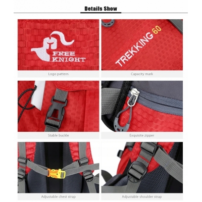 Plecak podróżny wodoodporny Free Knight 3 kolory