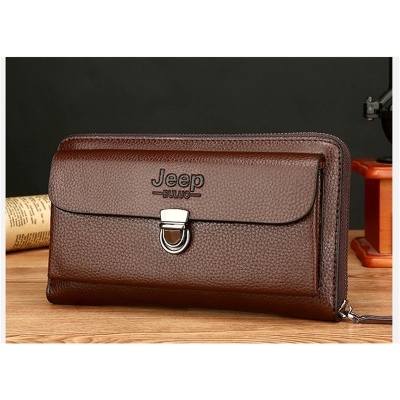 Portfel Jeep bilon saszetka skóra naturalna