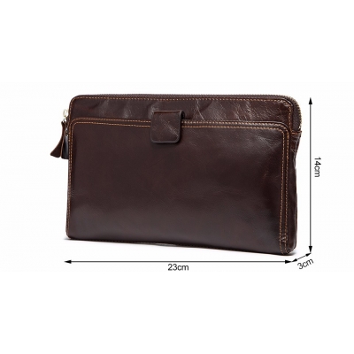 Portfel męski WESTAL saszetka bilon skóra naturalna