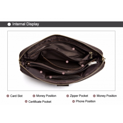 Portfel męski WESTAL saszetka bilon skóra naturalna