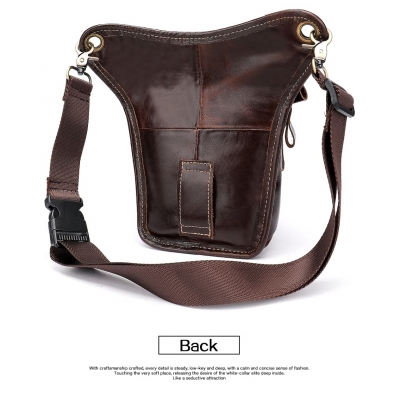 Torba saszetka WESTAL na pas udo skóra khaki