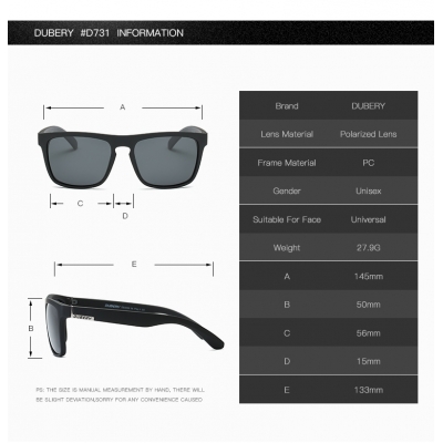 Okulary przeciwsłoneczne DUBERY lustrzanki polaryzacja UV400 pantera