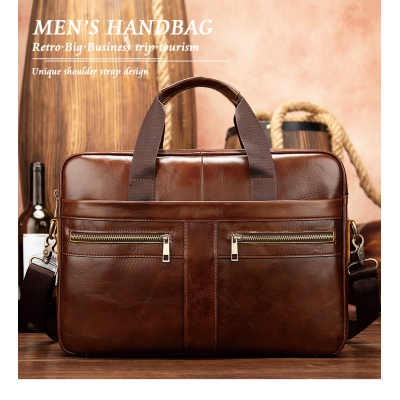 Torba aktówka WESTAL skóra naturalna