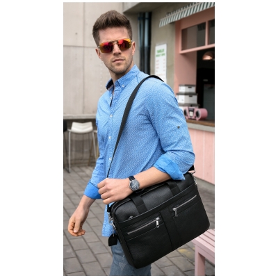 Torba aktówka WESTAL skóra naturalna