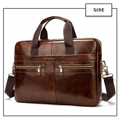 Torba aktówka WESTAL skóra naturalna