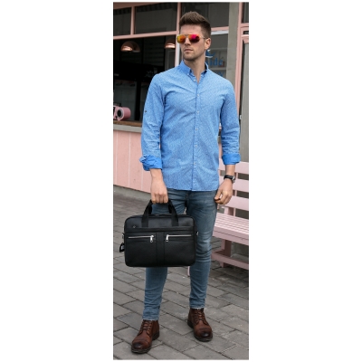 Torba aktówka WESTAL skóra naturalna