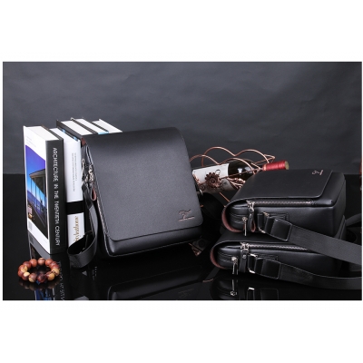 Torba KANGAROO męska listonoszka czarna