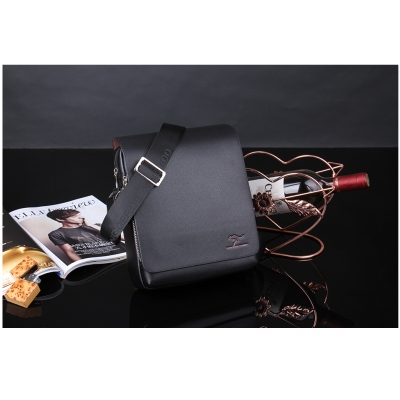 Torba KANGAROO męska listonoszka czarna