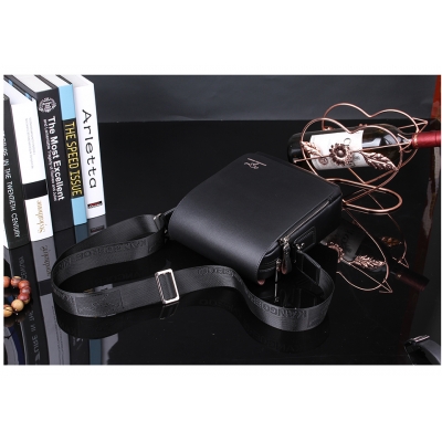 Torba KANGAROO męska listonoszka czarna